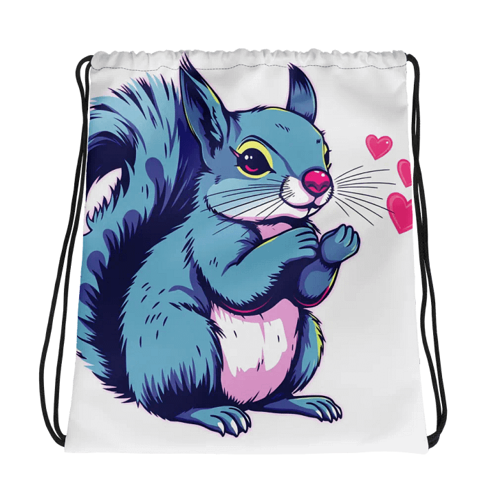 Heartfelt Squirrel All-Over Drawstring Bag product image (1)