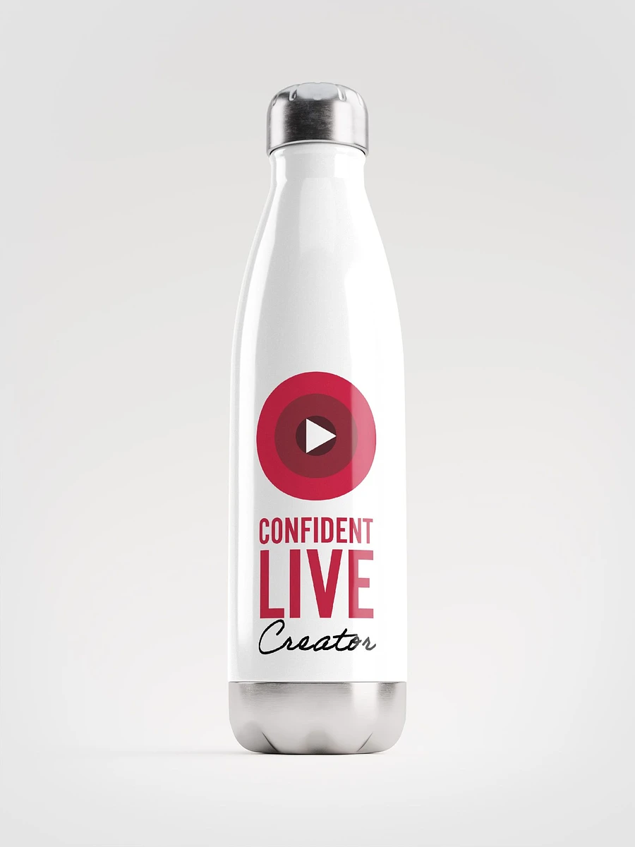 Confident Live Creator Water Bottle (White) product image (2)