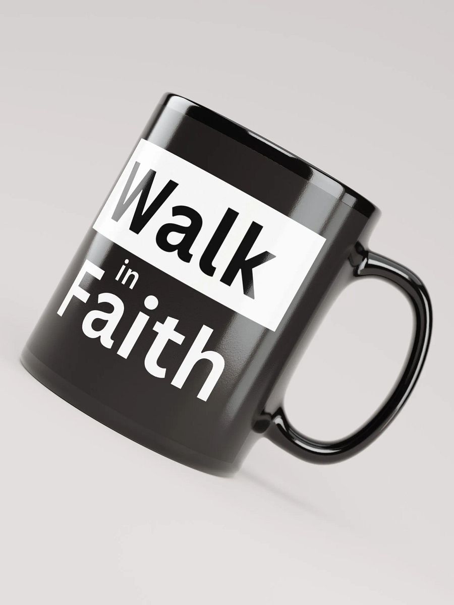 Black Mug: Walk in Faith with Jesus product image (4)