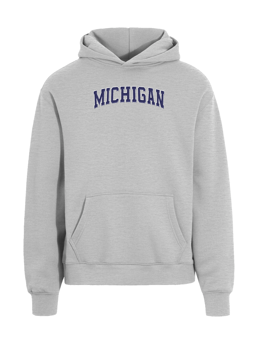 Michigan Vintage Stylish Embroidery Unisex Premium Oversized Hoodie product image (1)