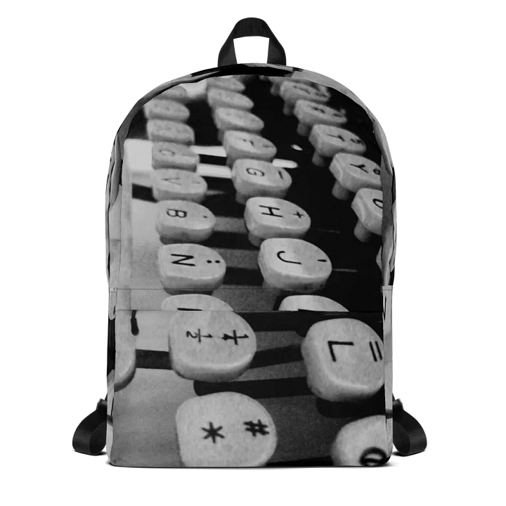 Vintage Typewriter Keys All-Over Print Backpack product image (1)