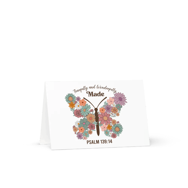 Fearfully & Wonderfully Made - Psalm 139:14 Greeting Card product image (1)