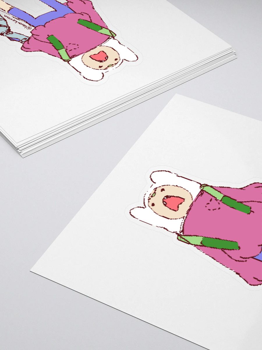 Adventure Time Finn the Human Pink Sweater Gauntlet of the Hero Sticker product image (10)