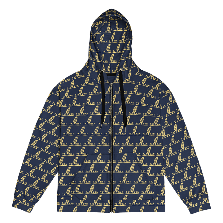 Golden Taiwan Map logo Unisex Zip Hoodie 台灣金湛 男女拉鍊連帽外套 product image (1)