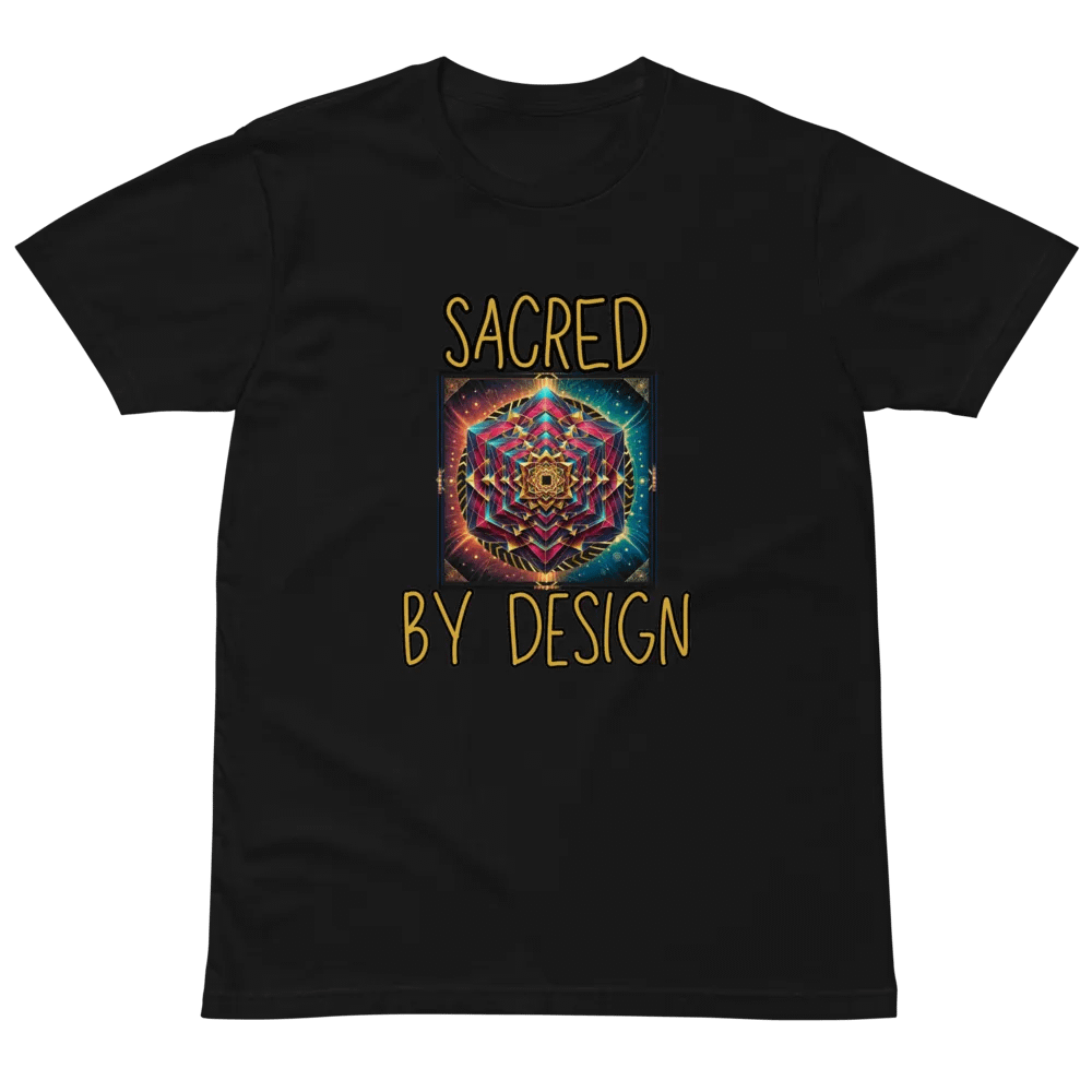 Sacred Geometry Optical Illusion T-Shirt - Unique Cube Art Design product image (9)