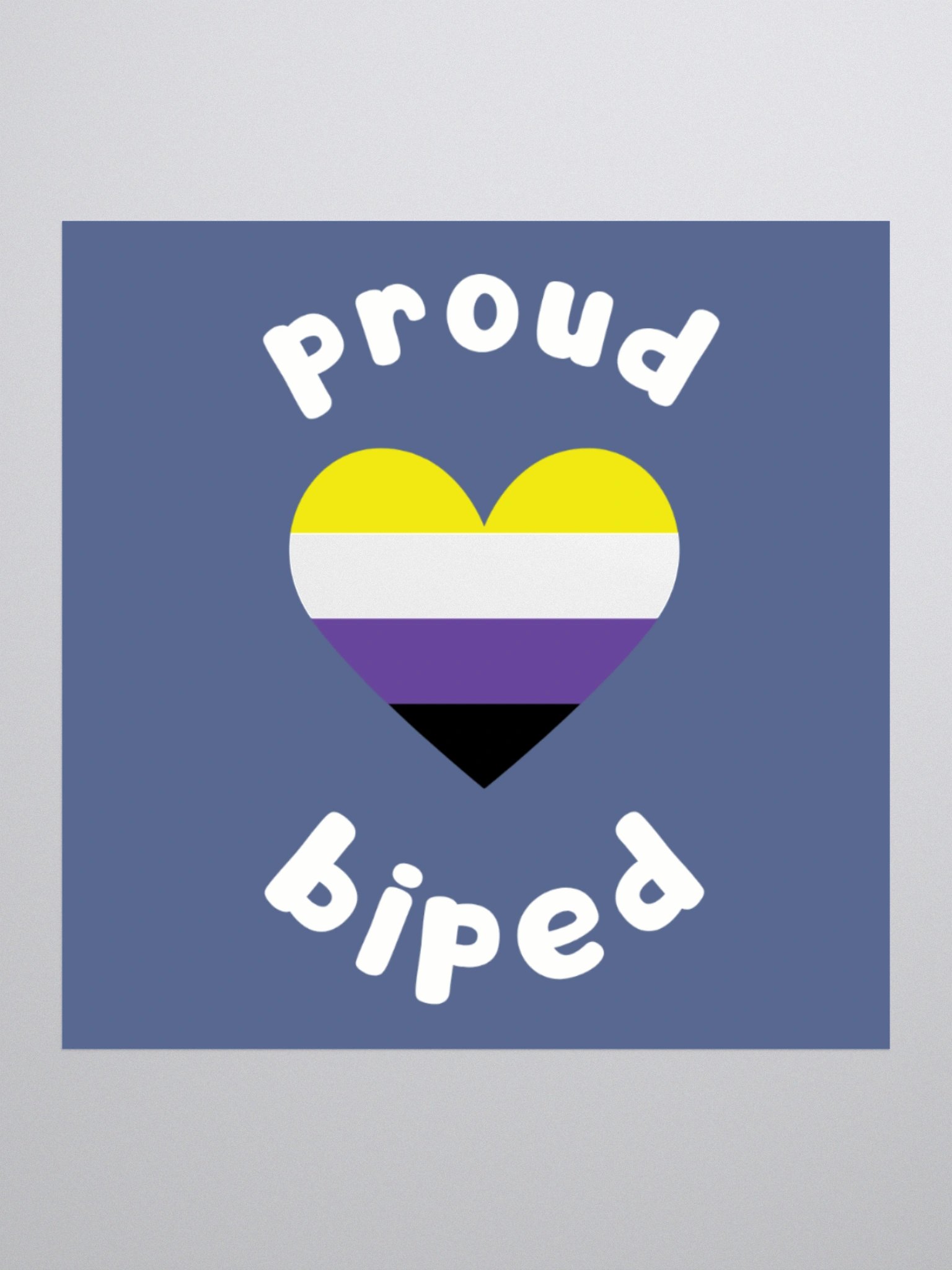 Proud Biped Sticker - NB product image (1)