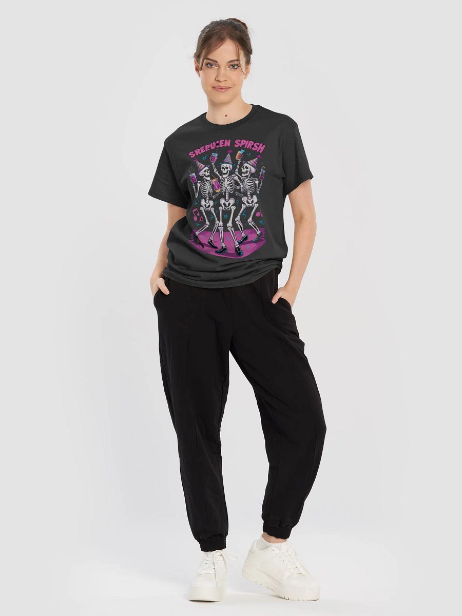 Dancing Skeletons T-Shirt, Spooky Party Gift, Fun Halloween Tee product image (4)