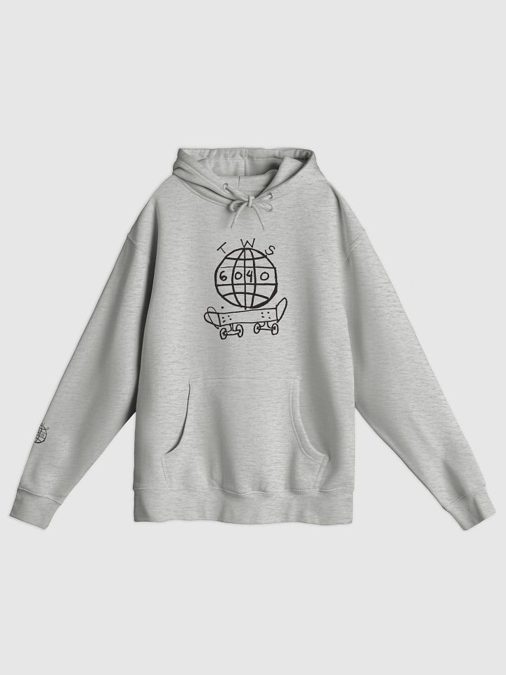 TWS x 6040 Skateboards Hoodie #2 (Black Logo) product image (1)
