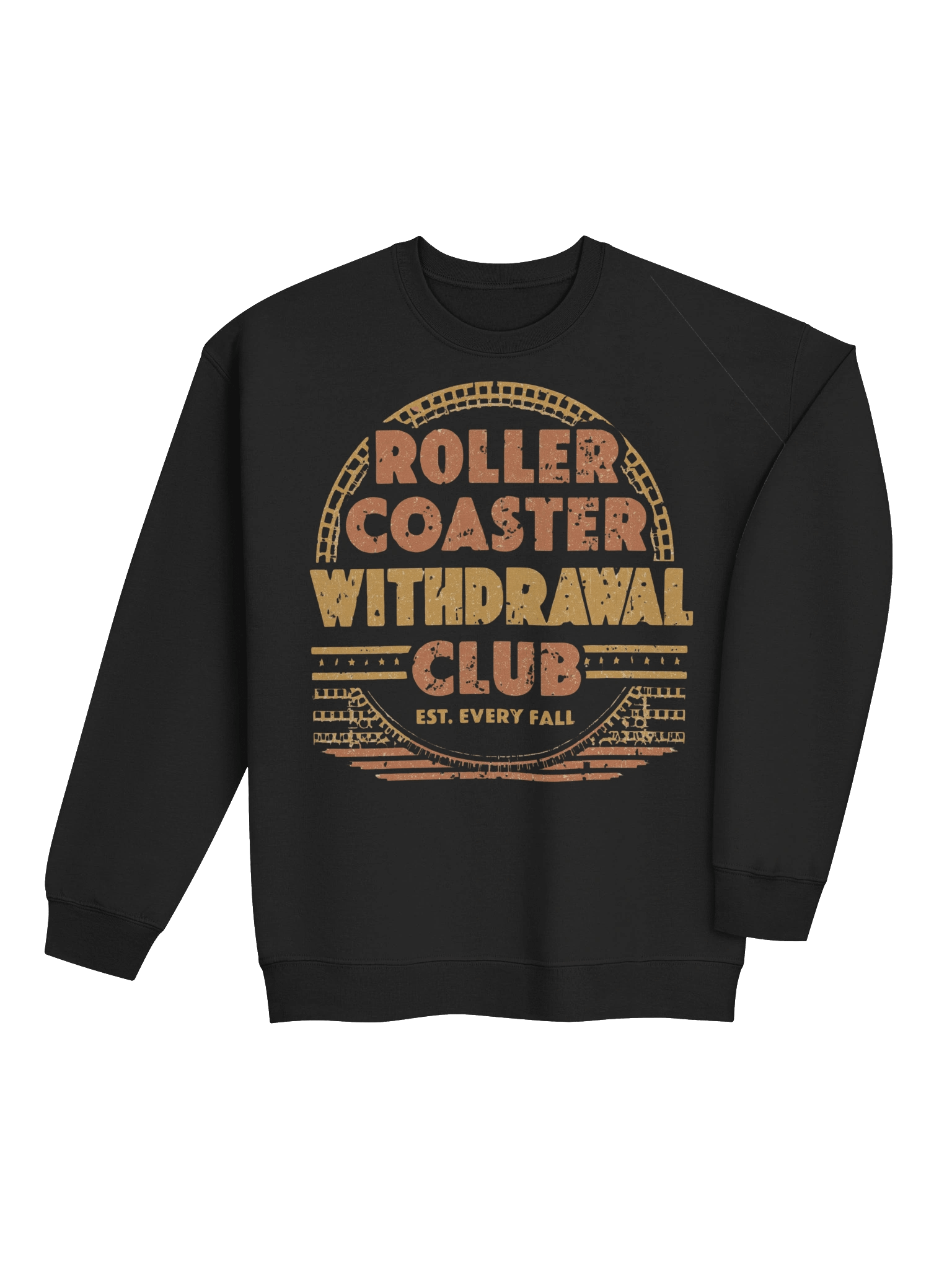 Roller Coaster Withdrawal Club Sweatshirt – Funny Fall Theme Park Fan Gift product image (3)
