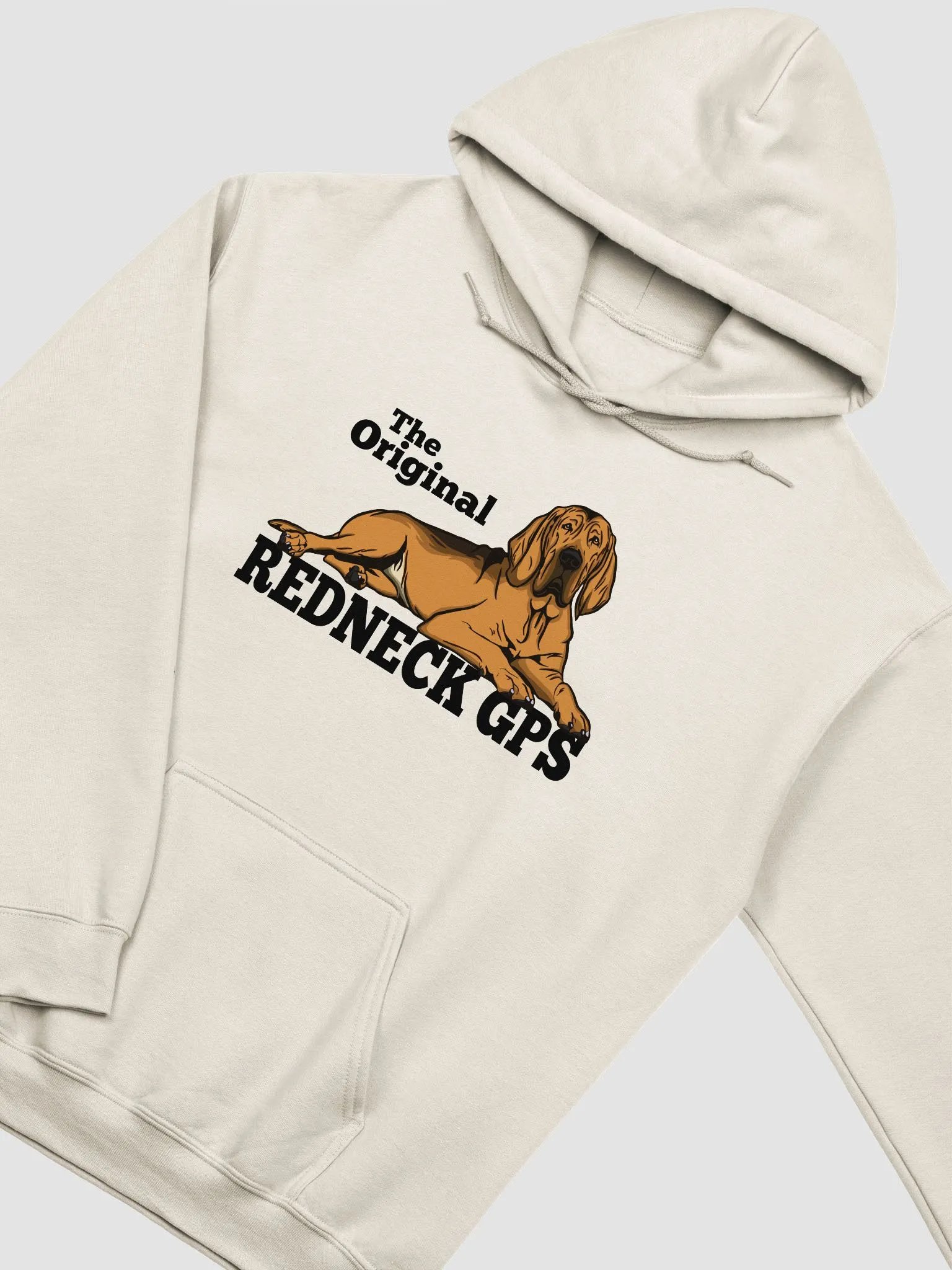 The Original Redneck GPS Hooded Sweatshirt of a Bloodhound | Funny Hoodie for Bloodhound Paw-rents product image (22)