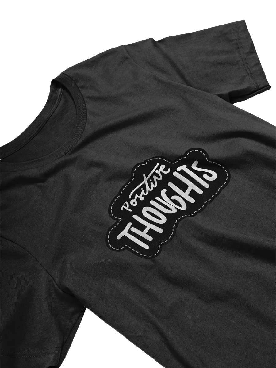 Positive Thoughts Black Unisex T-Shirt product image (10)