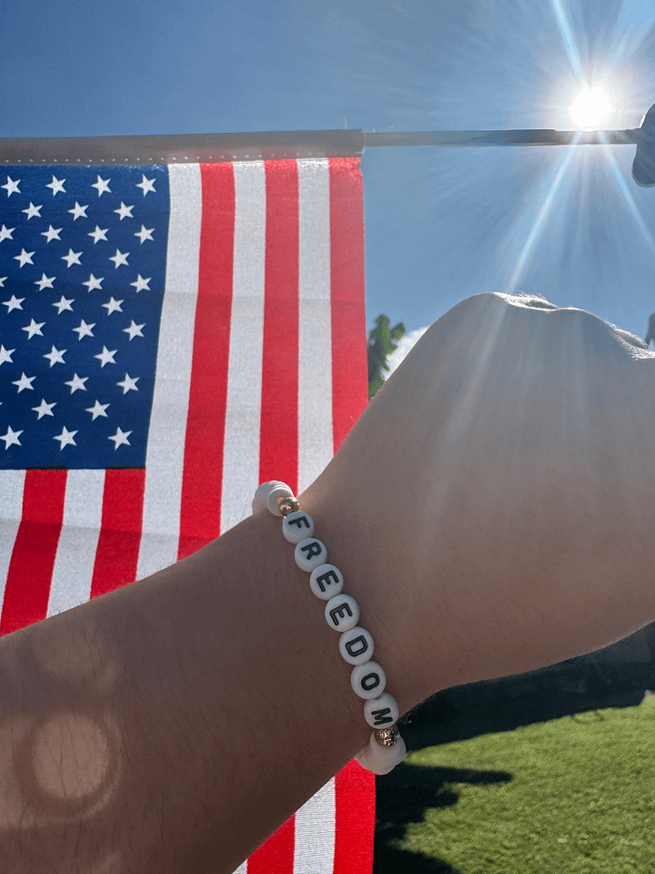 FREEDOM Bracelet (The Send Me Collection | Honoring Charlie Kirk) product image (1)