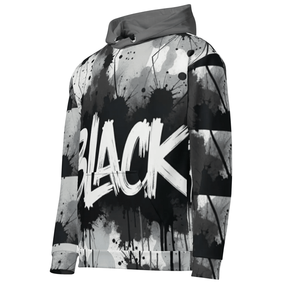 Bold Black Graffiti Unisex Hoodie product image (2)