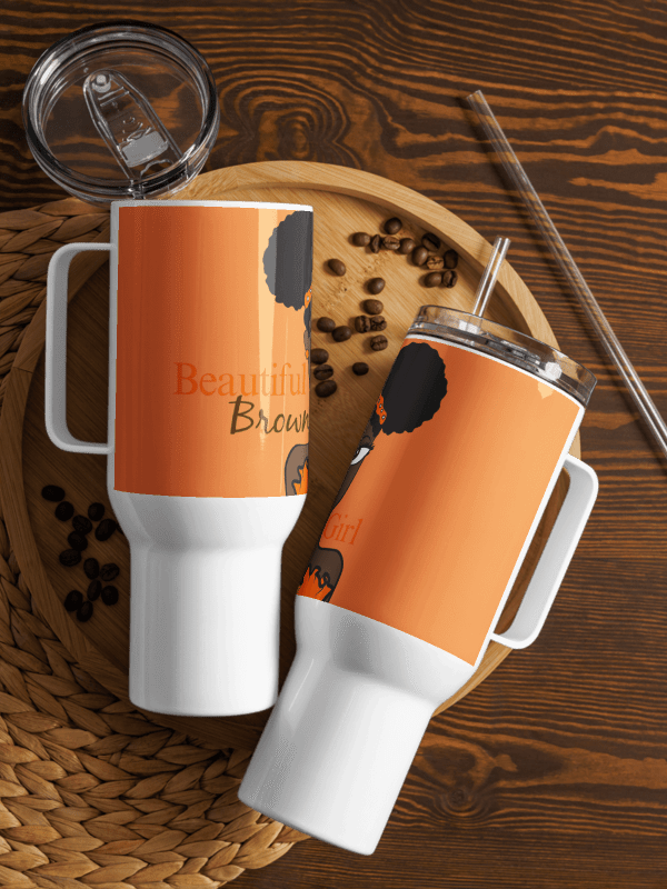Beautiful Brown Girl Chocolate Travel Mug product image (2)