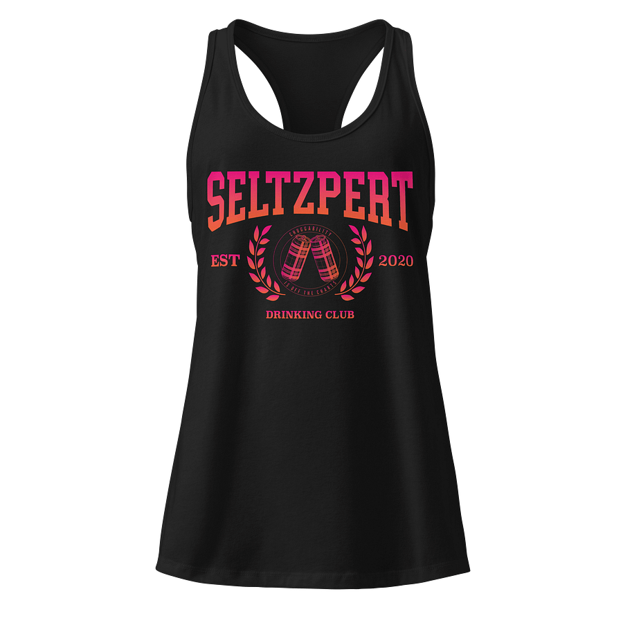 Seltzpert Drinking Club Tequila Sunrise Racerback Tanktop product image (1)