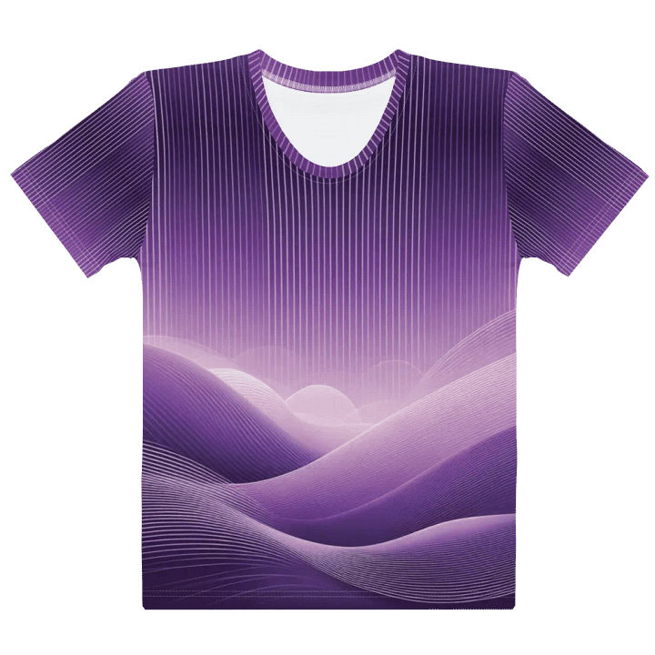 Women's Full-Print Violet Glitch Tee product image (1)