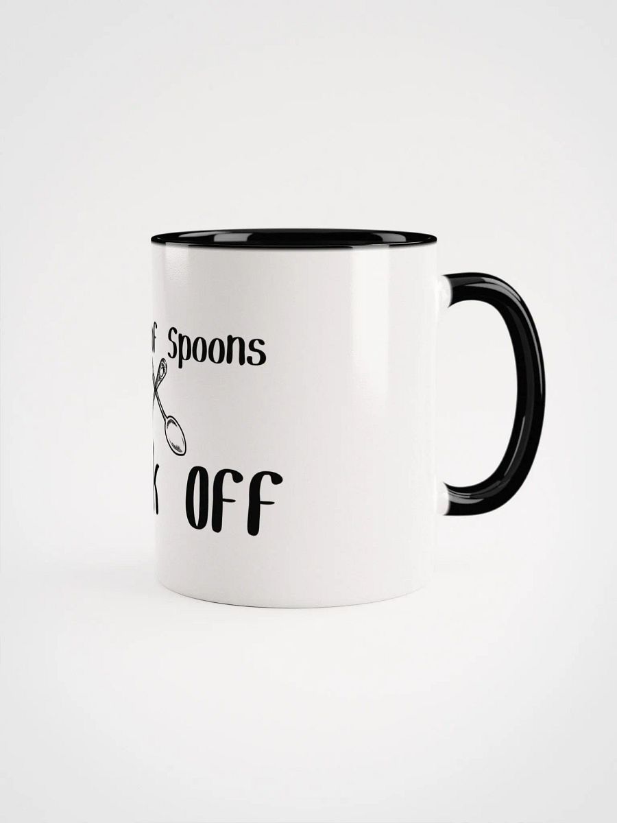 Out of Spoons, Fork Off Mug- Choose your Color product image (2)