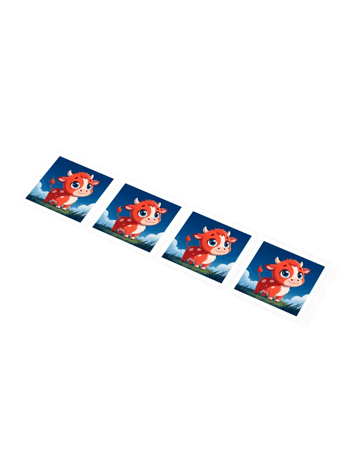Cute Cow Kiss Cut Stickers product image (1)