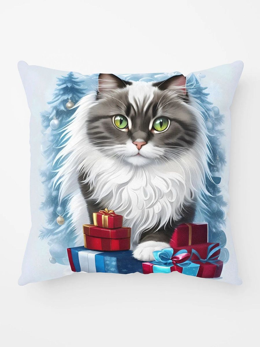 Christmas Kitty Surprise Pillow product image (1)