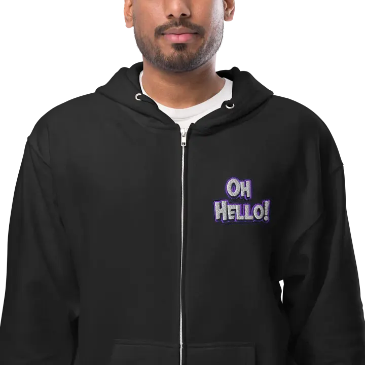 Hello! Zip-Up Hoodie product image (1)