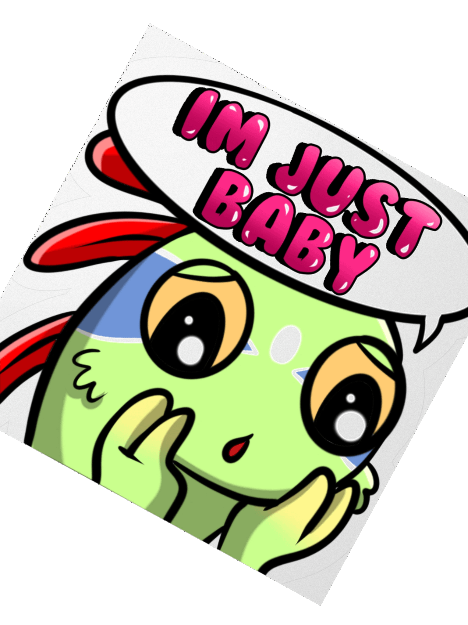 Im Just A Baby Emote Sticker product image (2)