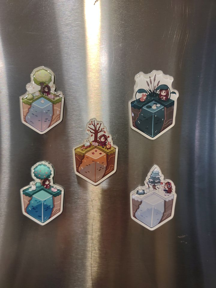 Fridge Magnet - Seasons of Smol - SET BUNDLE product image (1)