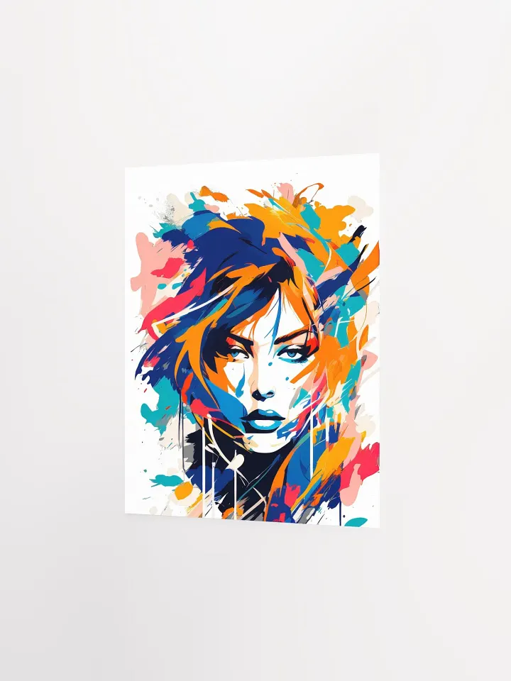 Abstract Woman v10 - Vintage Style Poster - Girly - Small and Standard Sizes - 8x10-11x14-12x16-16x20 Inches product image (2)