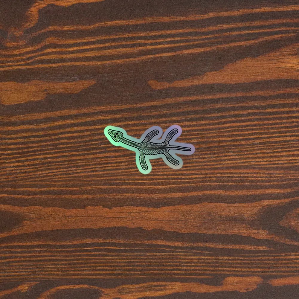 Epic Plesiosaur Holographic Sticker product image (3)