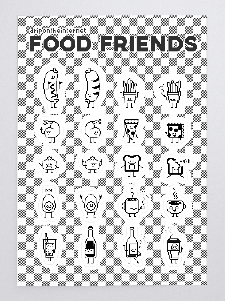Food Friends Stickers 1bit product image (3)