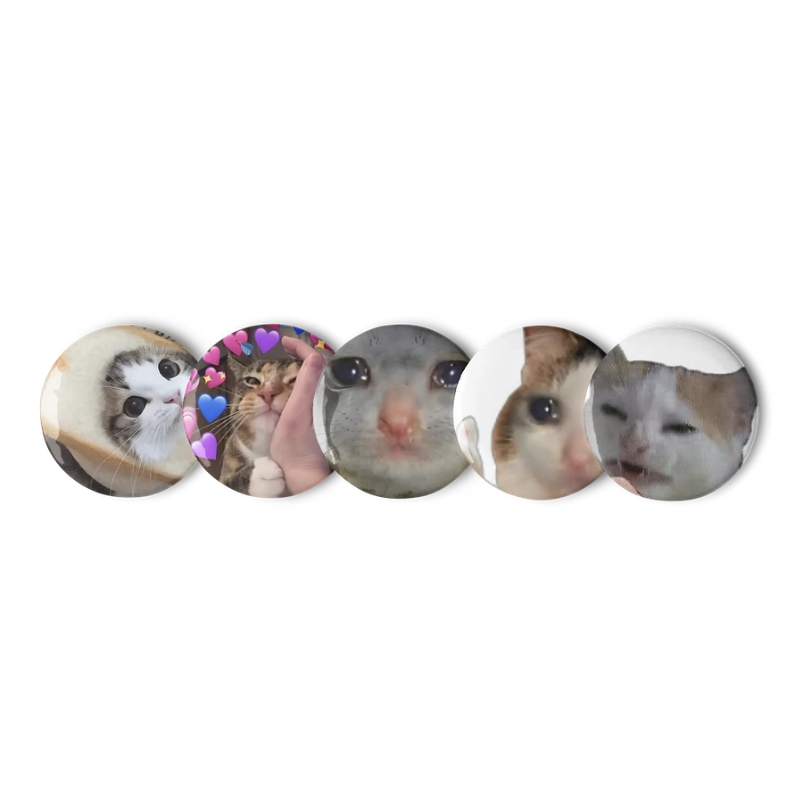 Set of Pin Buttons: Meme Cats 13 product image (5)