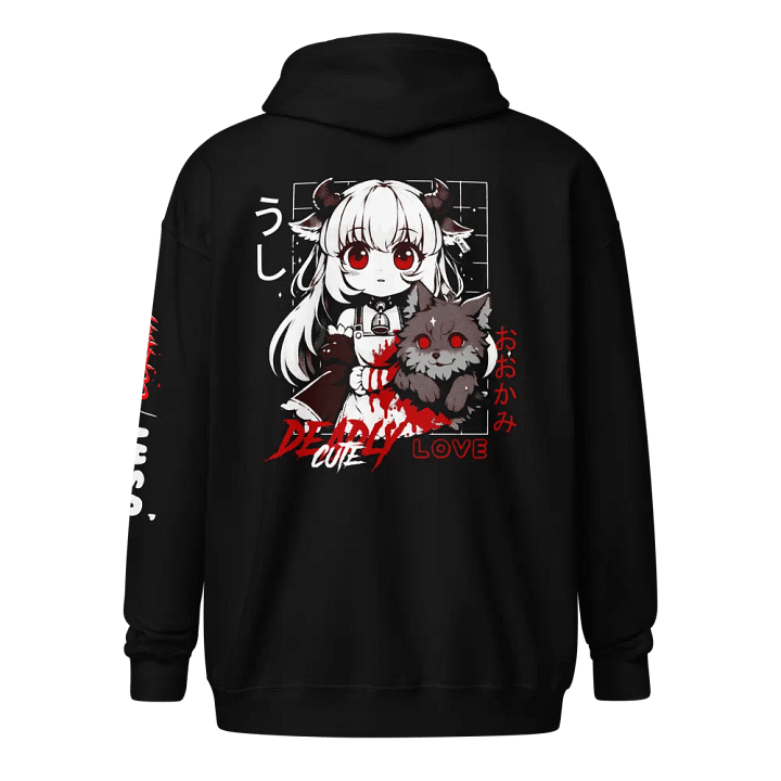 Adorably Macabre Couple Zip-up Hoodie (Alternate) product image (2)
