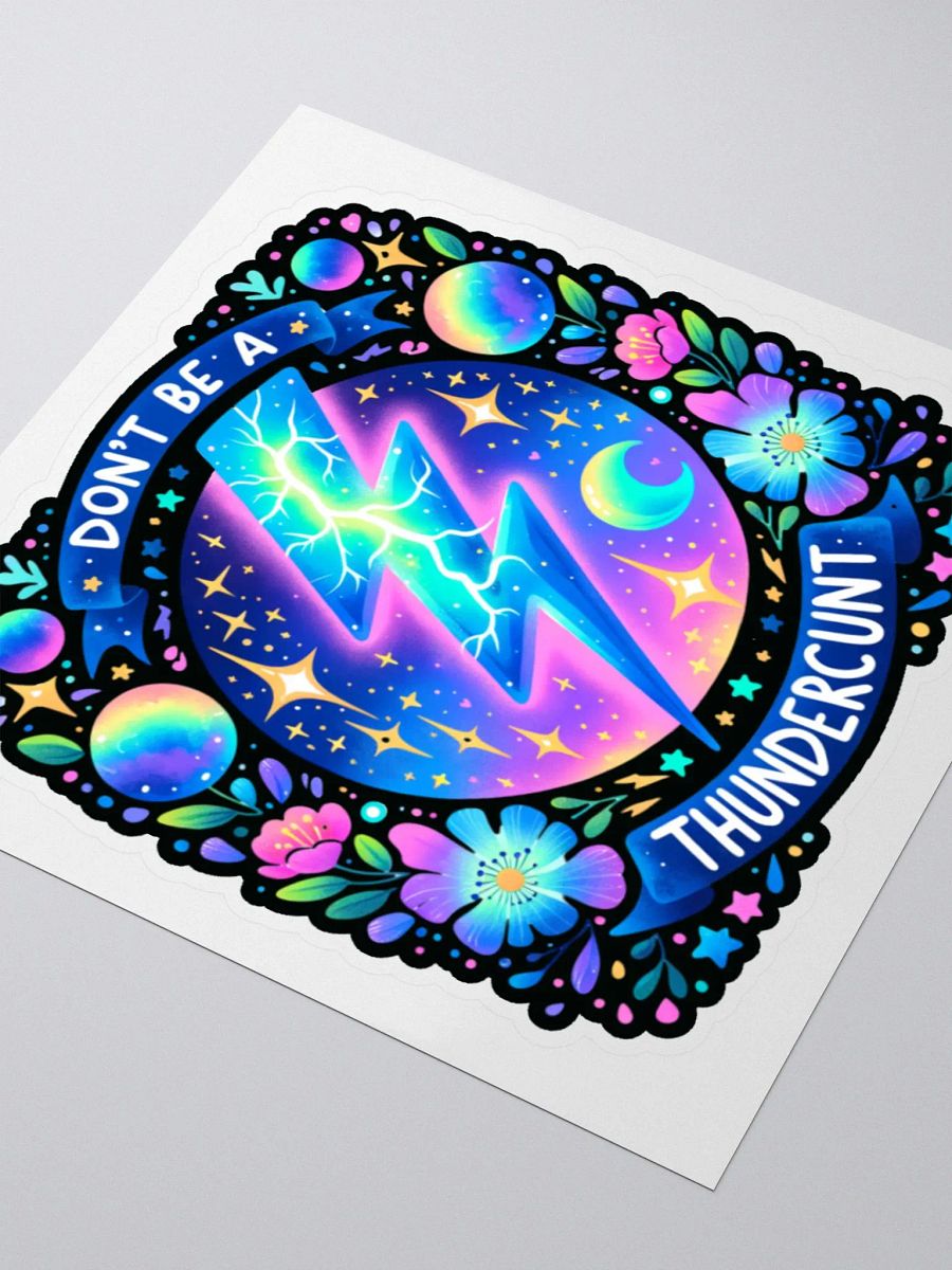 Thunderbolt Kiss Cut Sticker product image (12)