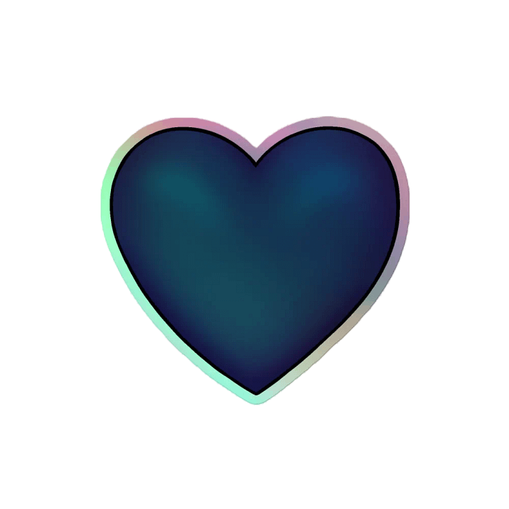 Luminous Love Holographic Sticker product image (2)