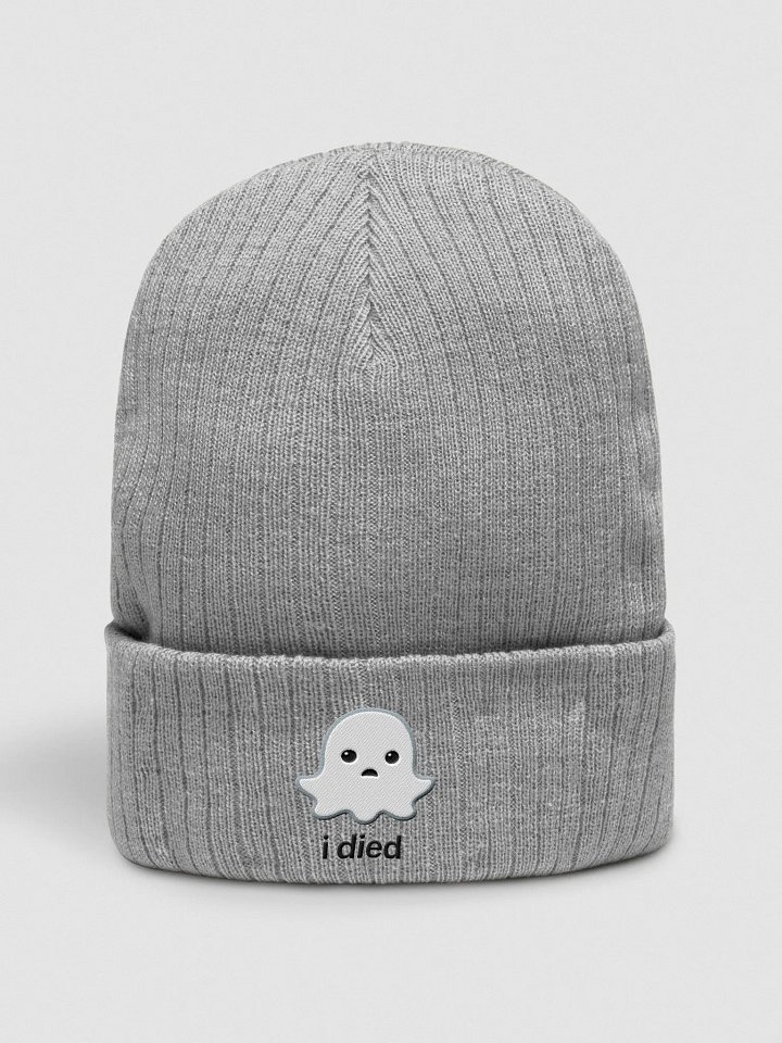 Sad Ghost Beanie - Light Color product image (1)