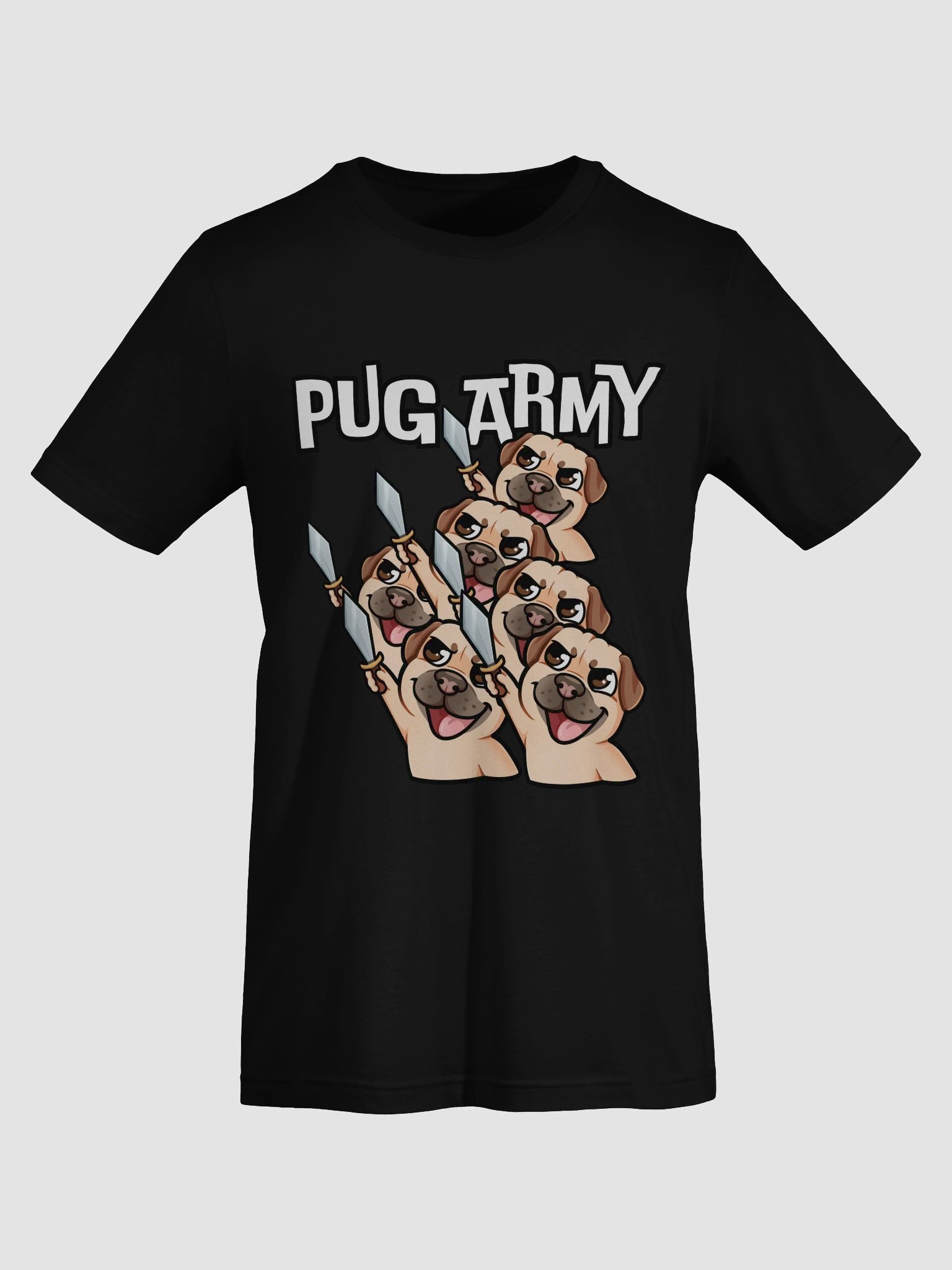 Pug Army - Soft T-Shirt Dark product image (35)