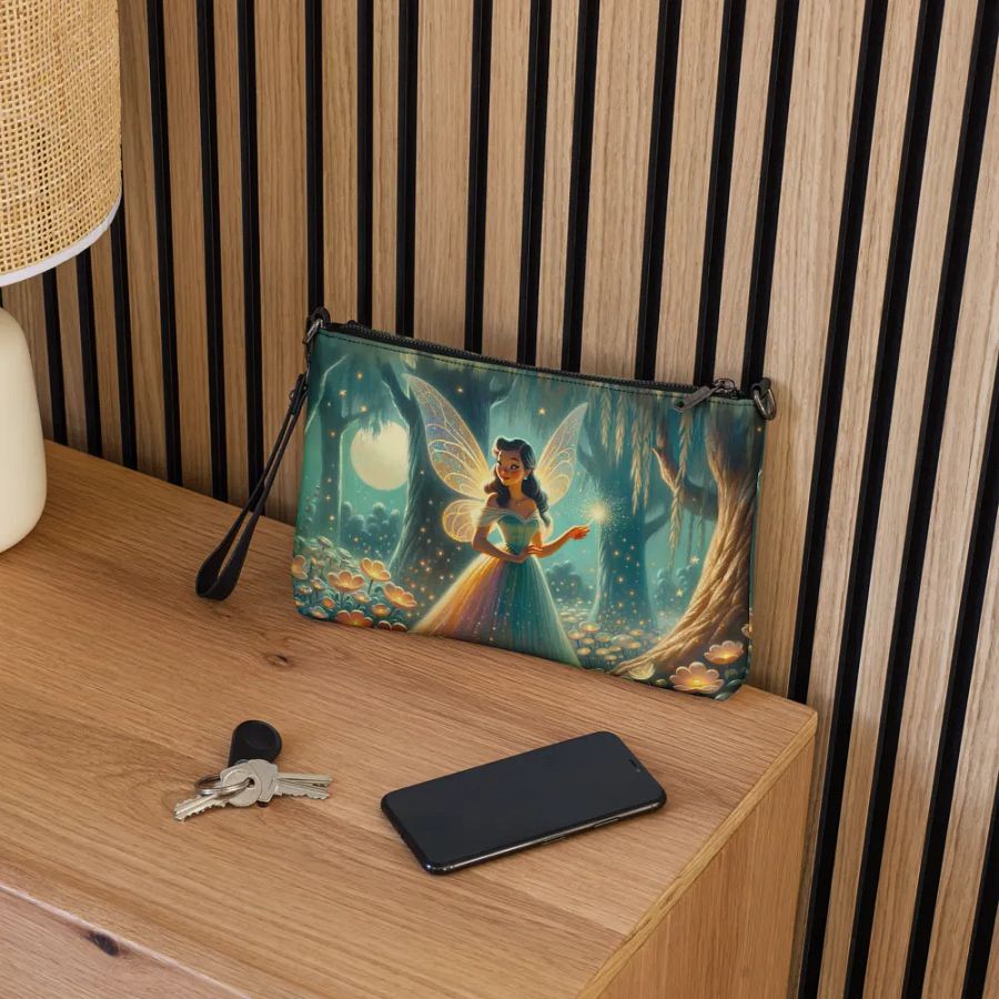 Teal Forest Fairy All-Over Print Crossbody Bag product image (5)