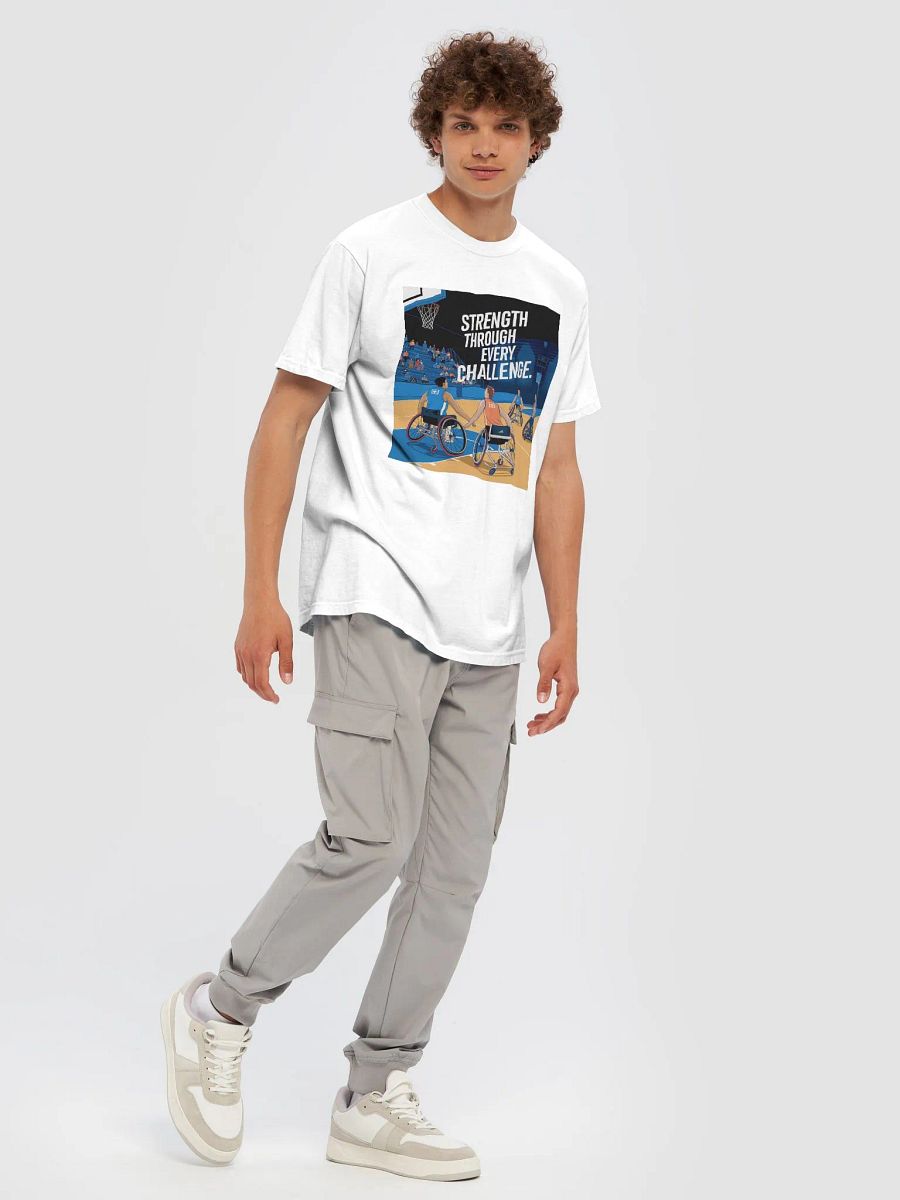 Strength Through Every Challenge Wheelchair Basketball Tee product image (7)