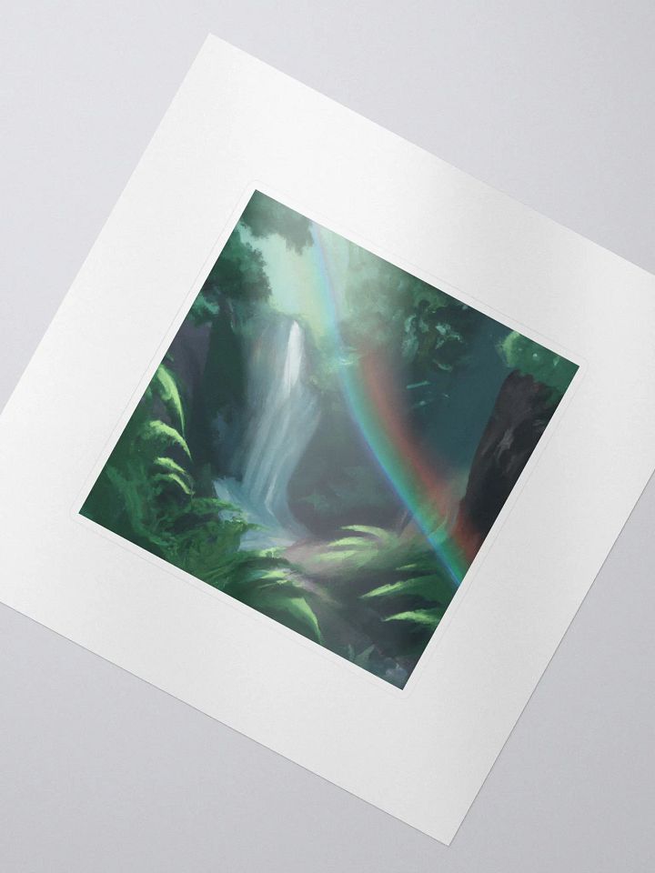 Galactic Wild Rainbow Waterfall Forest Alpha Sticker product image (2)