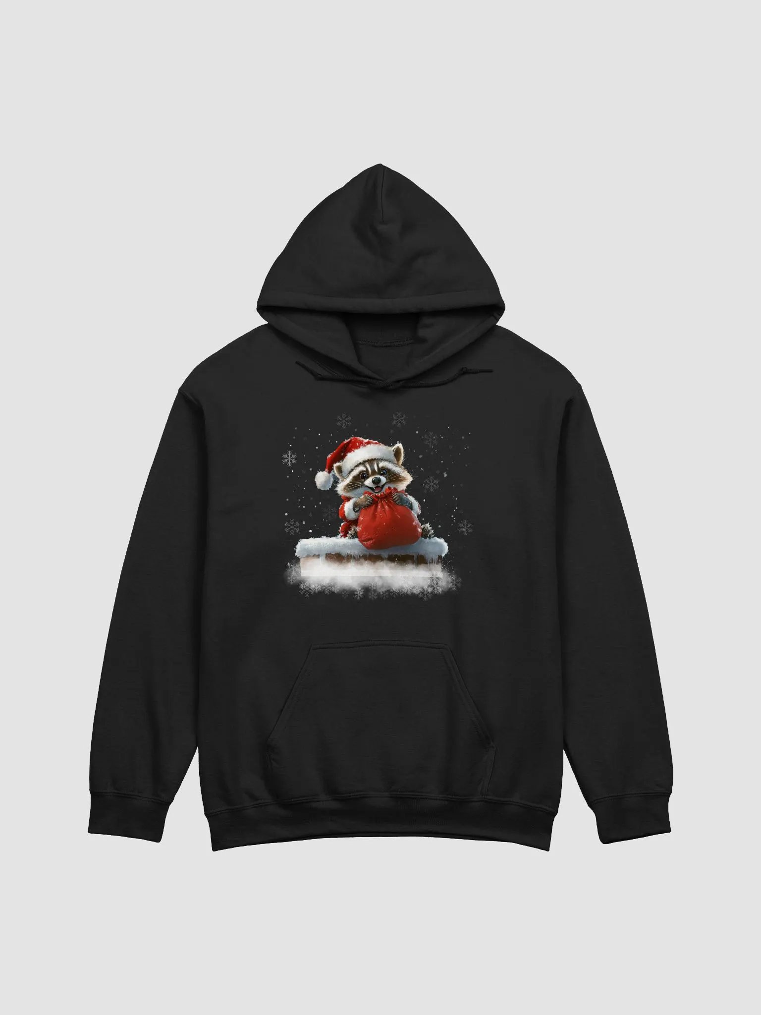 Santa Raccoon Gildan Classic Hoodie product image (1)
