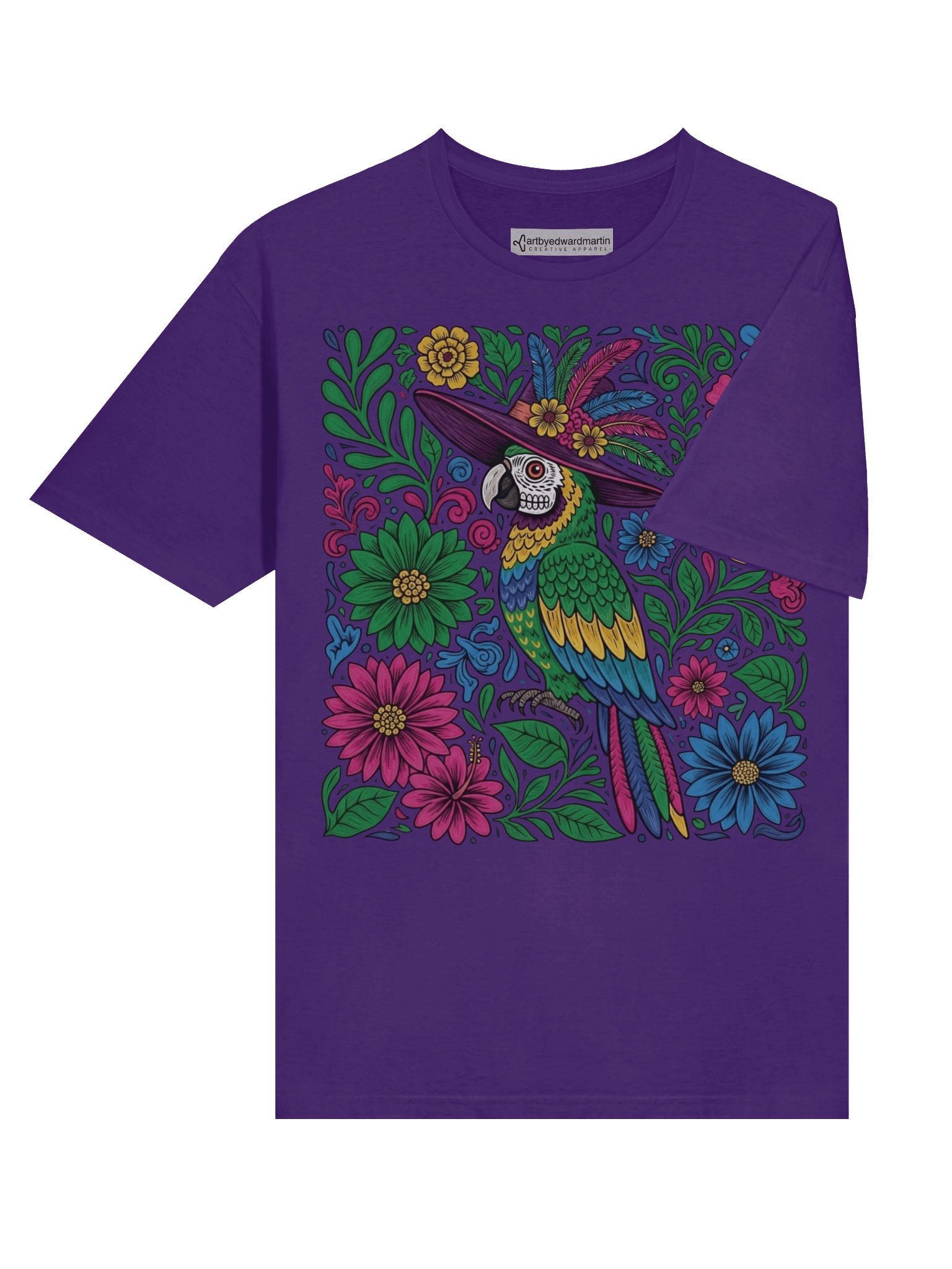 Dia de Muertos Parrot Design T-Shirt product image (21)