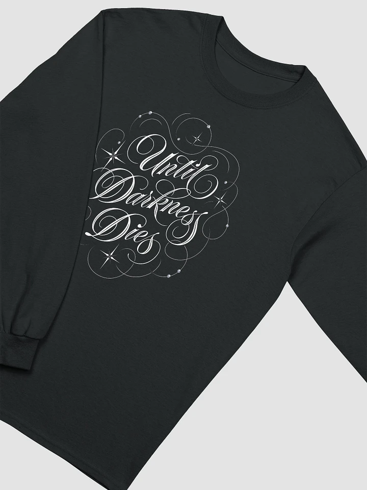 Until Darkness Dies (swirls design) Cotton Long Sleeve T-Shirt product image (2)