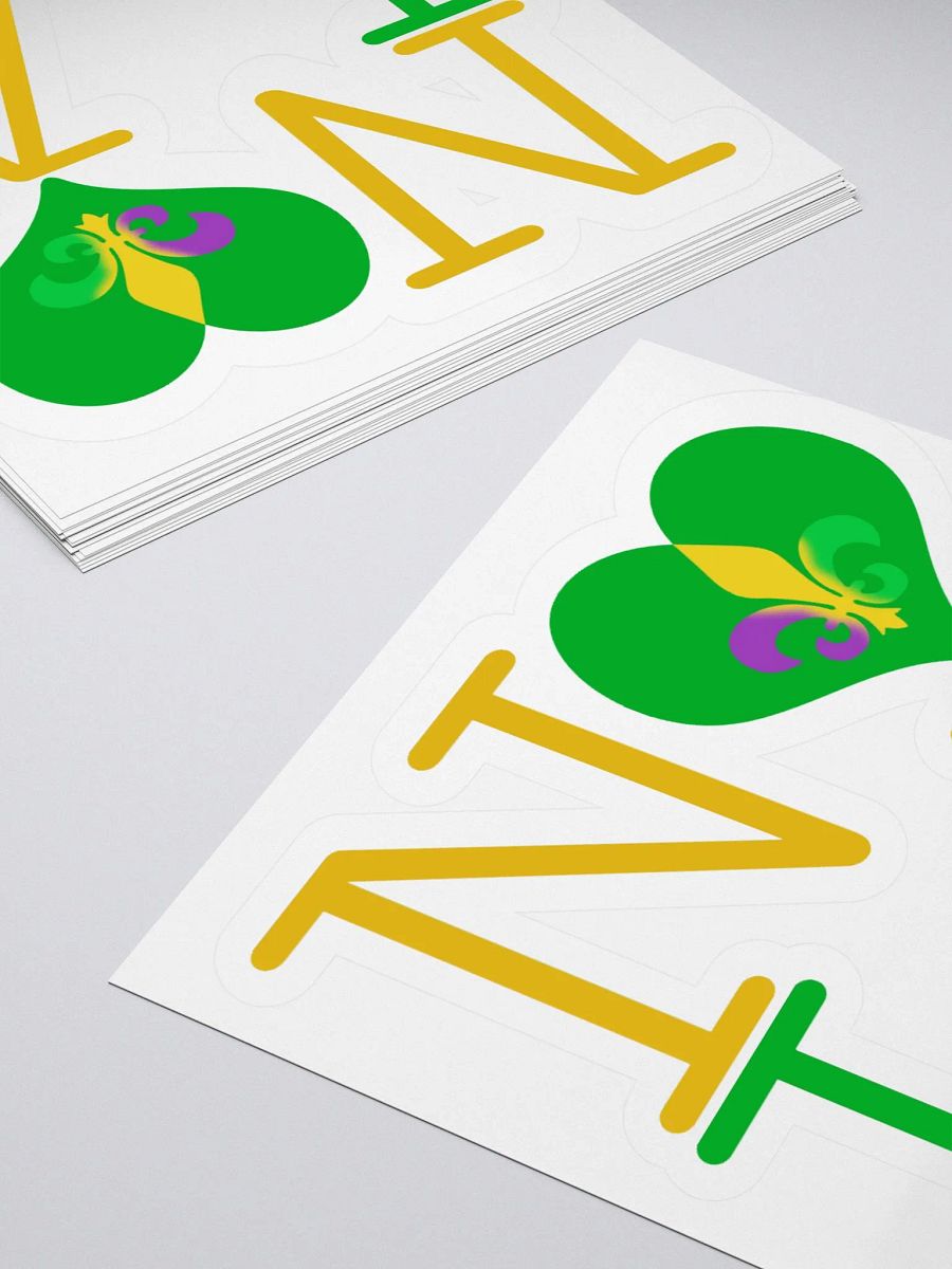 I LOVE NOLA **BIGSHOT STICKER** (MARDI GRAS 2) product image (4)