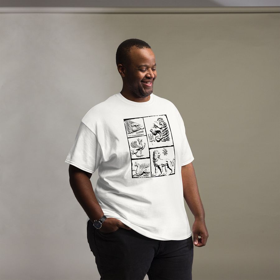 Lion versus Griffin Eternal Fight, White T-shirt product image (6)