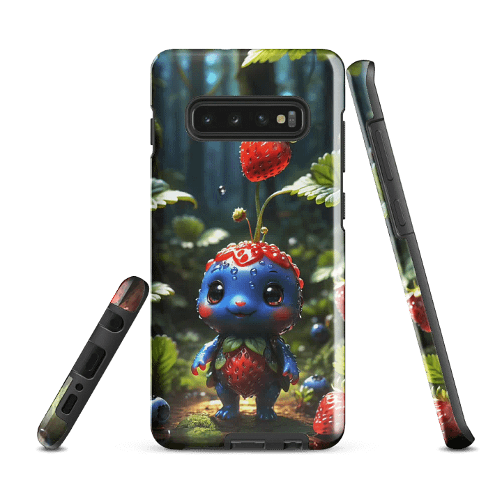 Berry Buddy Samsung Tough Case – Adorable Strawberry Creature Design product image (3)