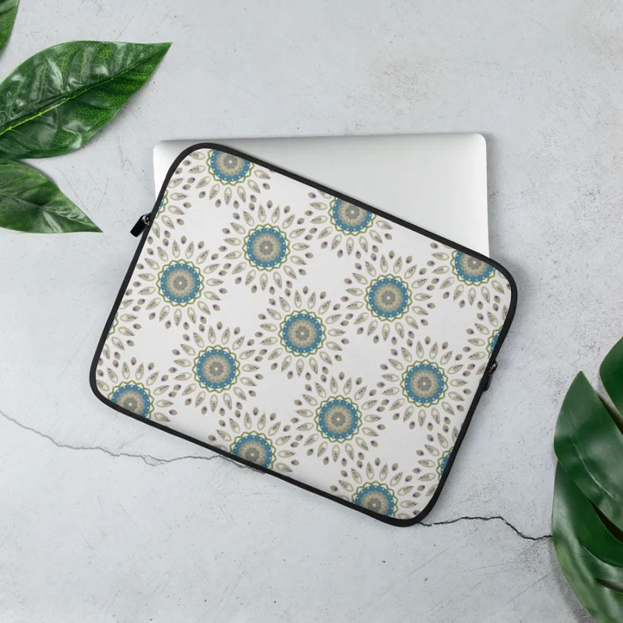 Phycadelic Creamy Bloom Laptop Sleeve product image (2)