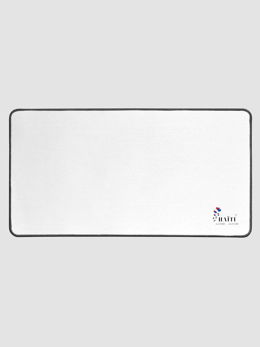 Haϊti Blue and Red Heart Desk Mat product image (1)