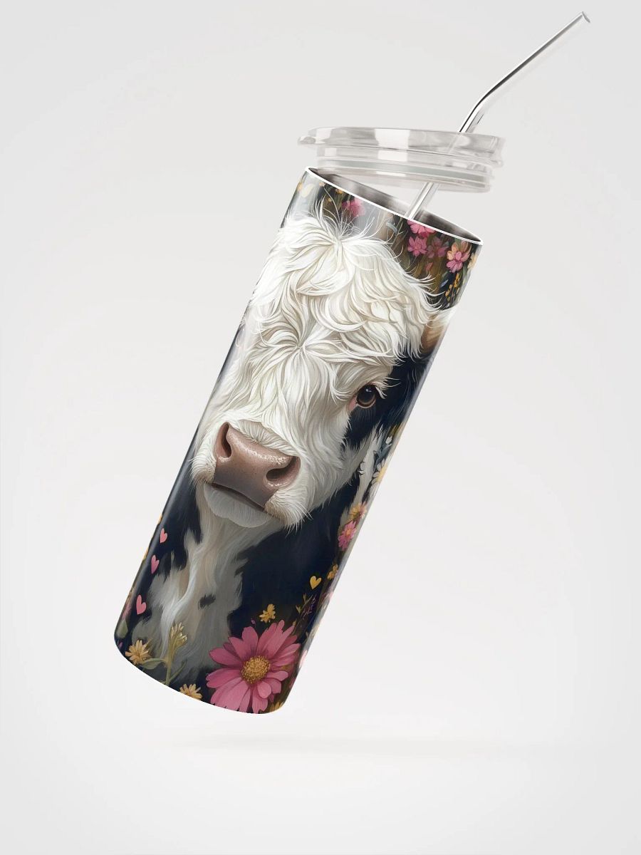 Floral Cow Stainless Steel Tumbler product image (3)