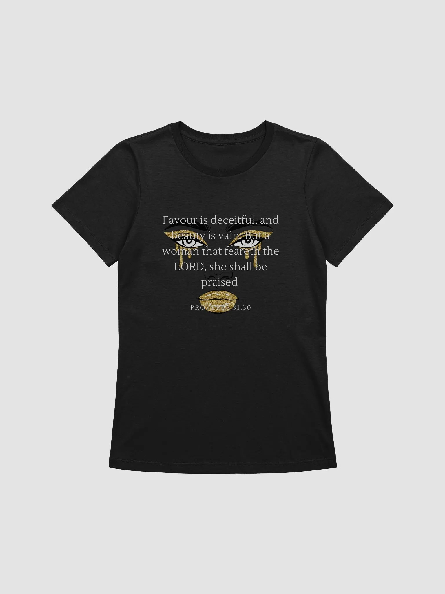 Beauty in Faith (Gold Face Tee) product image (9)