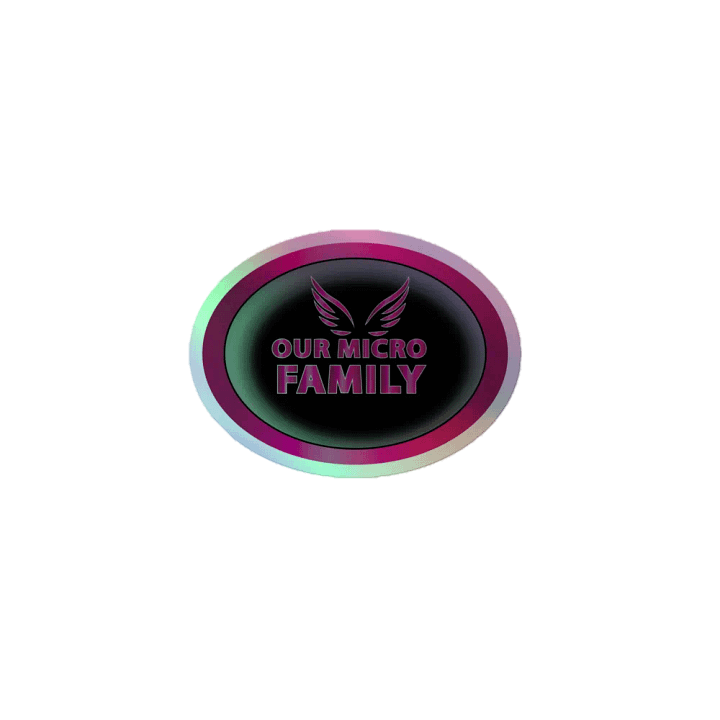 Our Micro Family Holographic Adventure Sticker product image (1)