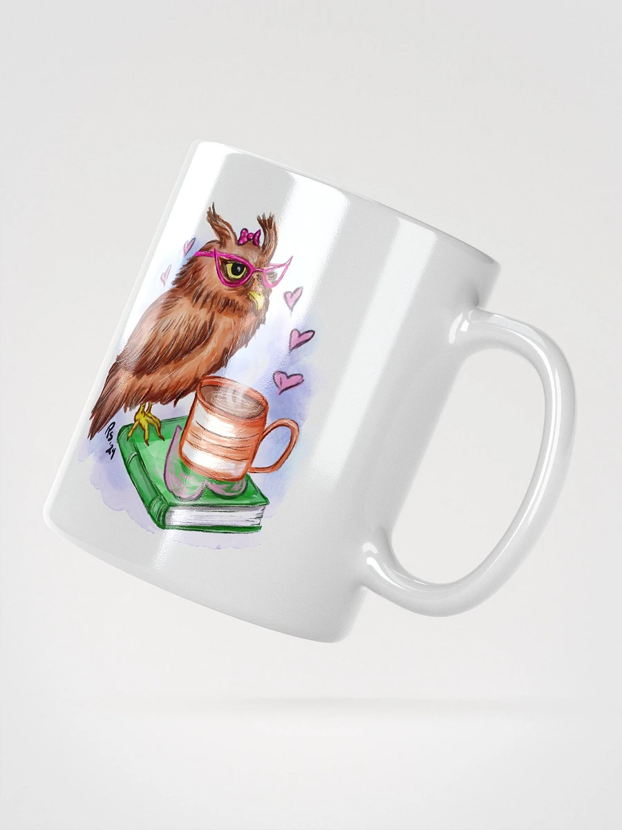 Owl and Coffee White Mug product image (4)